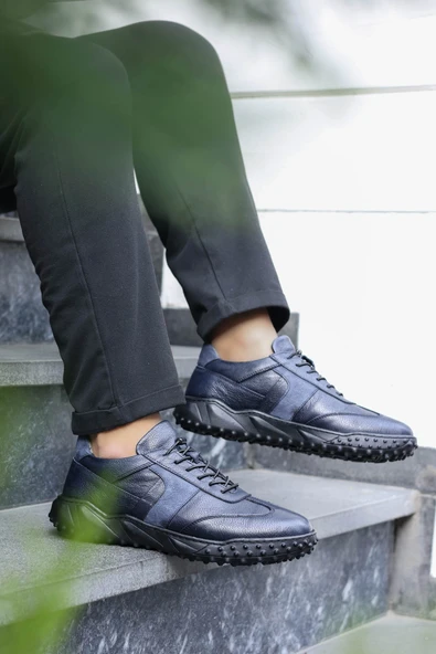 Hakiki Deri  Erkek Casual Ayakkabı 815MA445 - Resim 6