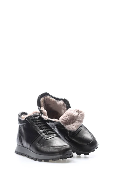 Hakiki Deri Kürklü  Erkek Klasik Bot 154KMA1709-1 - Resim 5