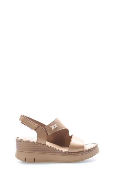 Hakiki Deri  Kadın Klasik Sandalet 621ZA1127 - Resim 7