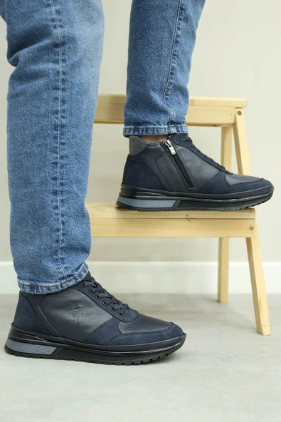 Hakiki Deri Kürklü  Erkek Casual Bot 856KMA3292 ürün görseli