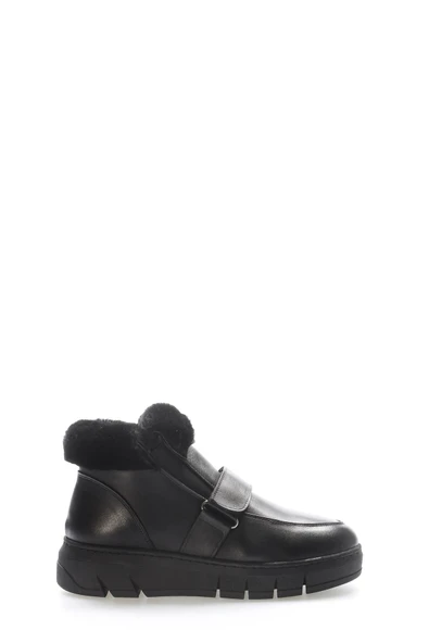 Hakiki Deri Kürklü  Kadın Klasik Bot 916KZA3700 - Resim 2