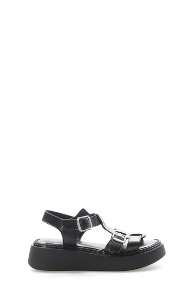 Hakiki Deri  Kadın Klasik Sandalet 621ZA1169 - 6