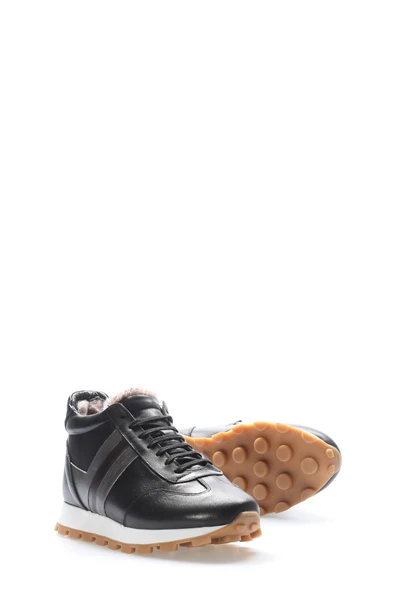 Hakiki Deri Kürklü  Erkek Klasik Bot 154KMA1710 - Resim 4