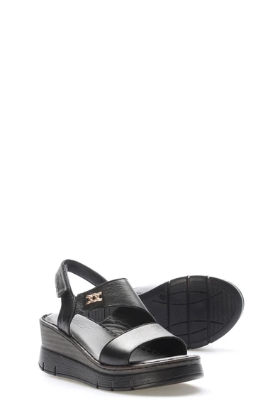 Hakiki Deri  Kadın Klasik Sandalet 621ZA1127 - Resim 4