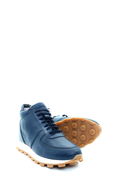 Hakiki Deri Kürklü  Erkek Klasik Bot 154KGA1730 - Resim 7