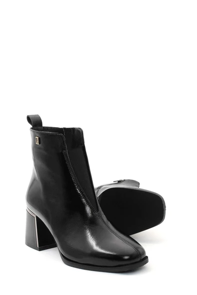 Hakiki Deri  Kadın Kalın Topuklu Bot 064SZA263 - Resim 8