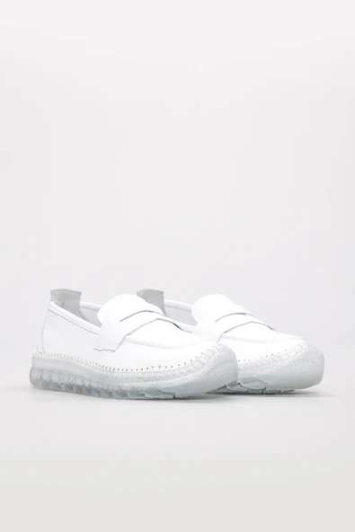 Hakiki Deri  Kadın Casual Ayakkabı 609ZA740 - Resim 5