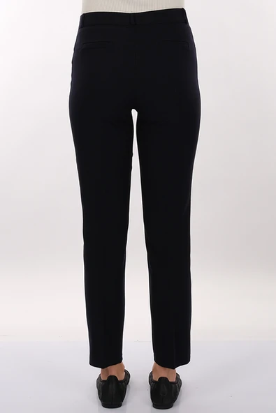 Modiva Minimalist Kadın Pantolon - Yüksek Bel, Düz Kesim, Midi Boy - Günlük & İş - Resim 5