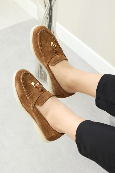 Hakiki Deri  Kadın Casual Ayakkabı 733ZA021 - Resim 6