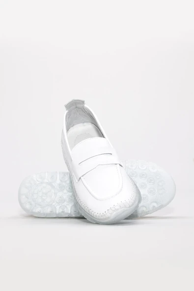 Hakiki Deri  Kadın Casual Ayakkabı 609ZA740 - Resim 4