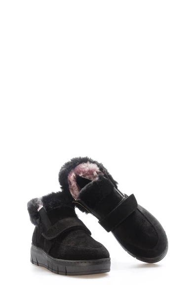 Hakiki Deri Kürklü  Kadın Klasik Bot 916KZA3700 - Resim 9