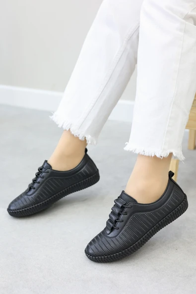 Hakiki Deri  Kadın Casual Ayakkabı 164ZA5028 - Resim 7