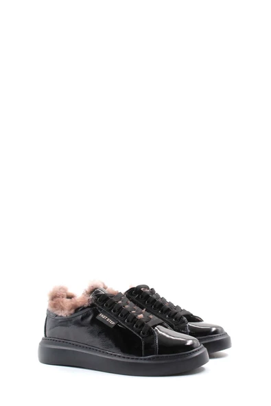 Hakiki Deri Kürklü  Kadın Casual Ayakkabı 160KZA950 - Resim 4