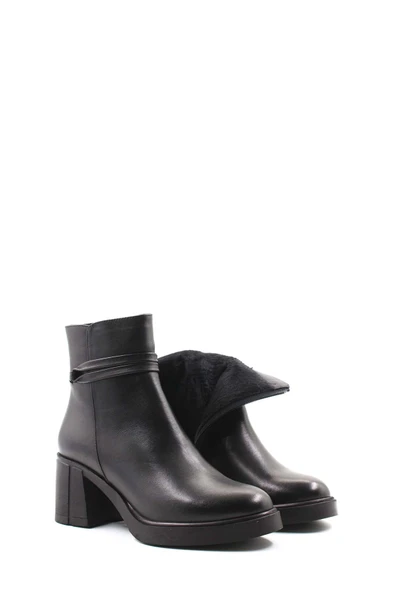 Hakiki Deri  Kadın Klasik Bot 757SZA24514 - Resim 4