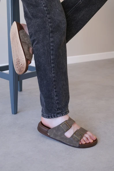 Erkek Düz Terlik 001MA54201 - Resim 6