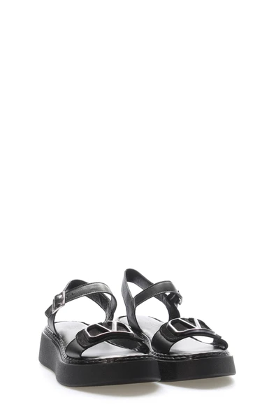 Hakiki Deri  Kadın Klasik Sandalet 621ZA1149 - Resim 9