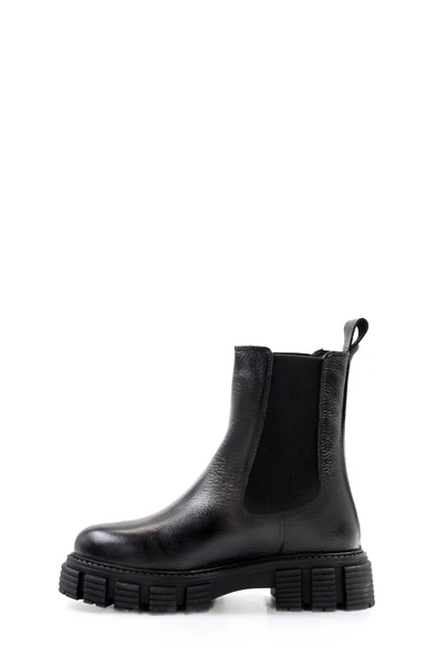 Hakiki Deri Kürklü  Kadın Klasik Bot 710KZA6007 - Resim 2