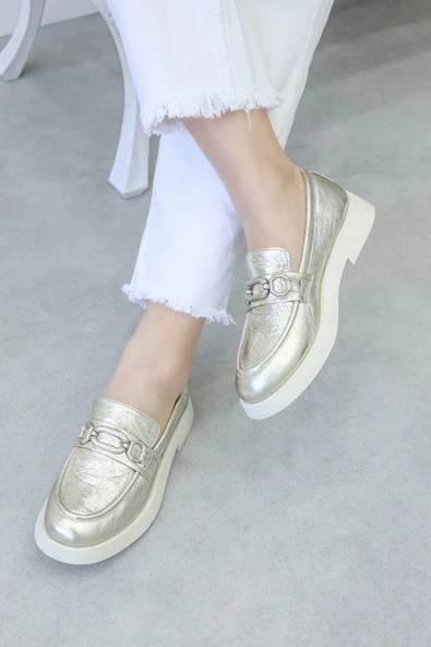 Hakiki Deri  Kadın Casual Ayakkabı 210ZA106 - Resim 11