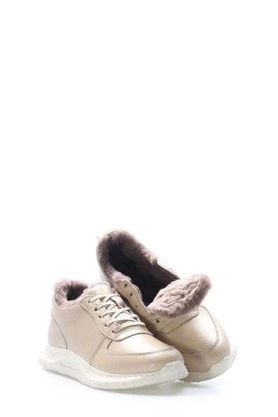 Hakiki Deri Kürklü  Kadın Casual Ayakkabı 583KZA2502 - Resim 4