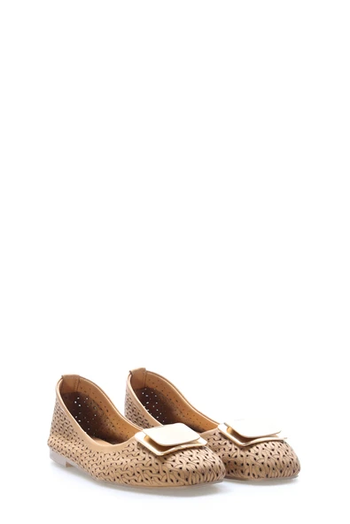 Hakiki Deri  Kadın Babet Ayakkabı 210ZA0002 - Resim 8