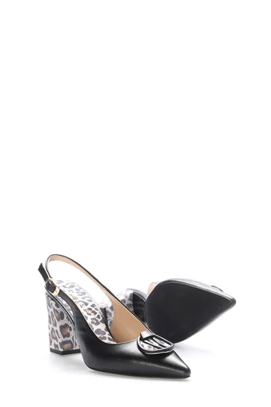 Hakiki Deri  Kadın Yüksek Topuk Ayakkabı 215ZA2741 - Resim 4