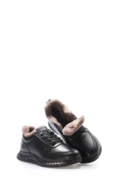 Hakiki Deri Kürklü  Kadın Casual Ayakkabı 583KZA2502 - Resim 7