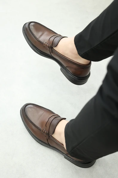 Hakiki Deri  Erkek Klasik Ayakkabı 819MA1000 - Resim 6