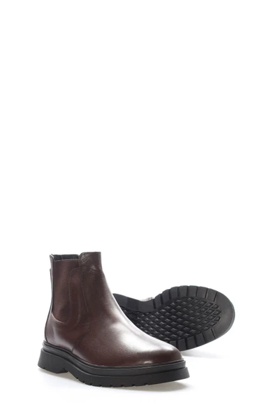 Hakiki Deri Kürklü  Erkek Klasik Bot 209KMA241 - Resim 8