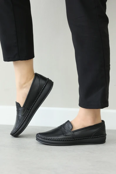 Hakiki Deri  Kadın Casual Ayakkabı 164ZA2019 - Resim 11