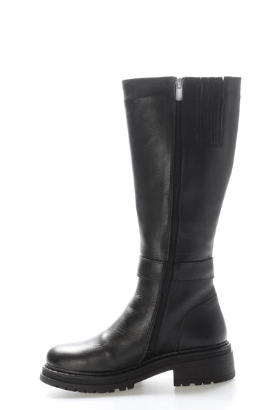 Hakiki Deri Kürklü  Kadın Klasik Çizme 257KZA632 - Resim 2