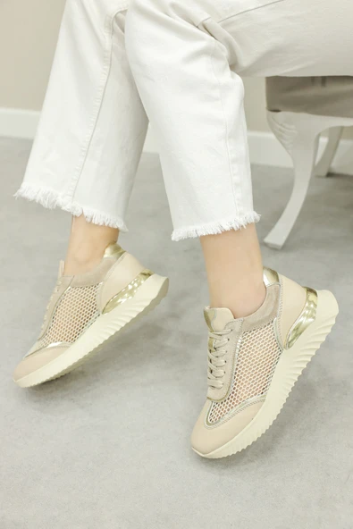 Hakiki Deri  Kadın Casual Ayakkabı 757ZA25076 - Resim 6