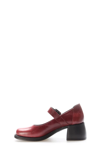 Hakiki Deri  Kadın Kalın Topuklu Ayakkabı 217ZA880-03 - Resim 8