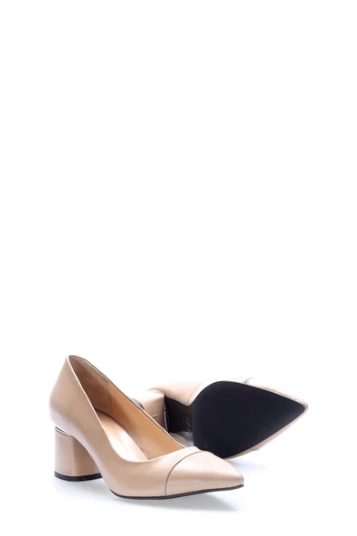 Hakiki Deri  Kadın Kısa Topuklu Ayakkabı 215ZA2763 - Resim 8