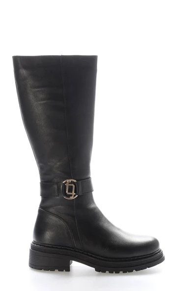 Hakiki Deri Kürklü  Kadın Klasik Çizme 257KZA632 ürün görseli 1