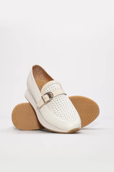 Hakiki Deri  Kadın Casual Ayakkabı 356ZA559DUZ - Resim 9