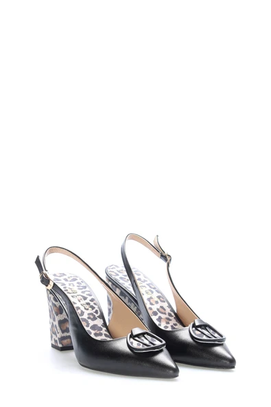 Hakiki Deri  Kadın Yüksek Topuk Ayakkabı 215ZA2741 - Resim 5