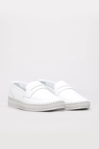 Hakiki Deri  Kadın Casual Ayakkabı 164ZA2019 - Resim 4