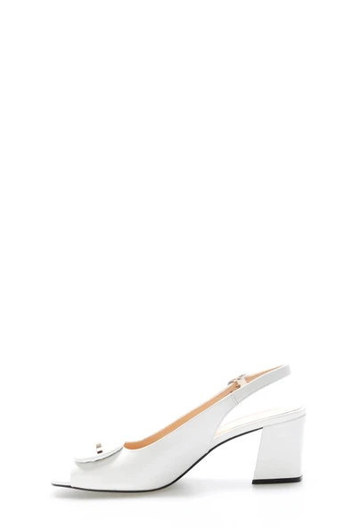 Hakiki Deri  Kadın Kalın Topuklu Ayakkabı 215ZA2520 - Resim 8