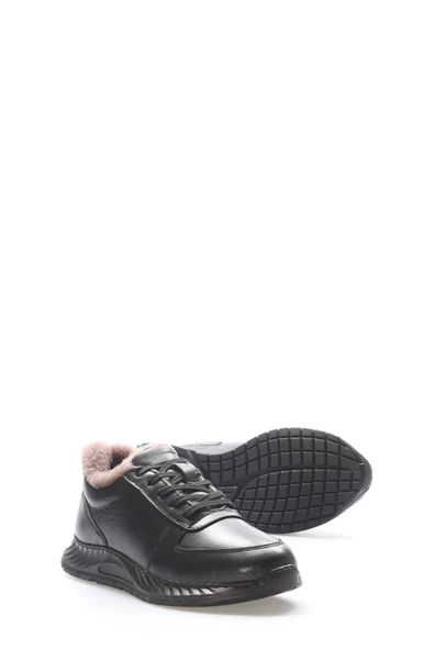 Hakiki Deri Kürklü  Kadın Casual Ayakkabı 583KZA2502 - Resim 6