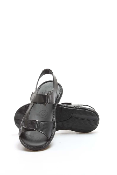 Hakiki Deri  Erkek Klasik Sandalet 819MA088 - 5