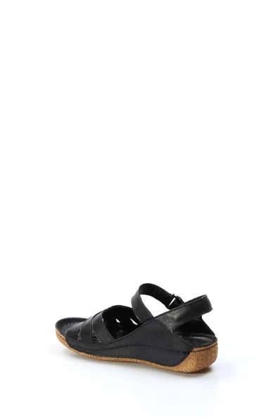 Hakiki Deri  Kadın Klasik Sandalet 763ZA05 - Resim 7