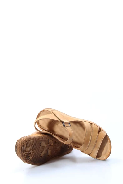 Hakiki Deri  Kadın Klasik Sandalet 763ZA05 - Resim 4