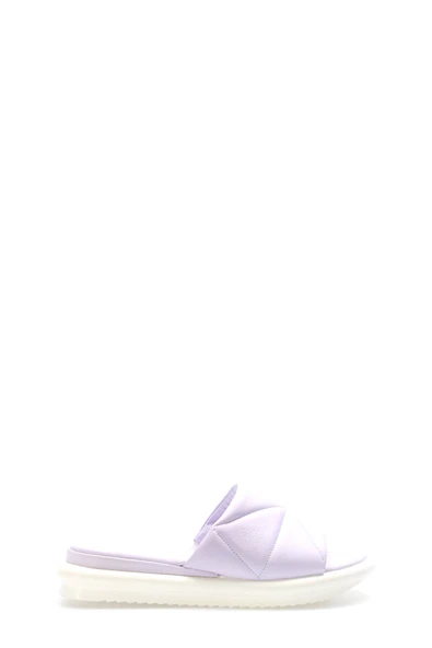 Hakiki Deri  Kadın Düz Terlik 227ZAOP04 - Resim 9