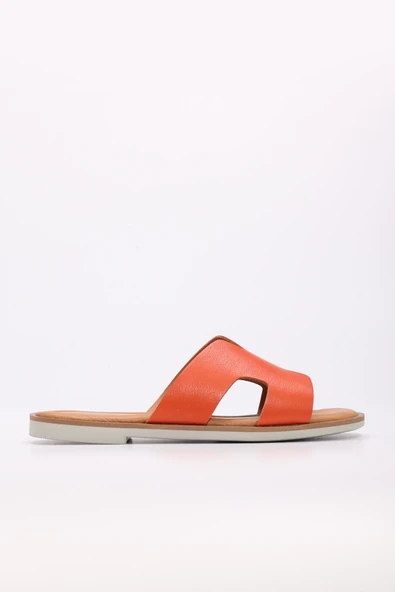 Hakiki Deri  Kadın Düz Terlik 227ZA16408 - Resim 11