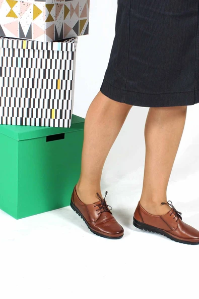 Hakiki Deri  Kadın Casual Ayakkabı 881ZA1026 - Resim 6