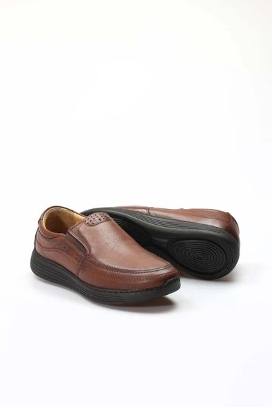 Hakiki Deri Ortopedik  Erkek Casual Ayakkabı 951MA204 - Resim 10