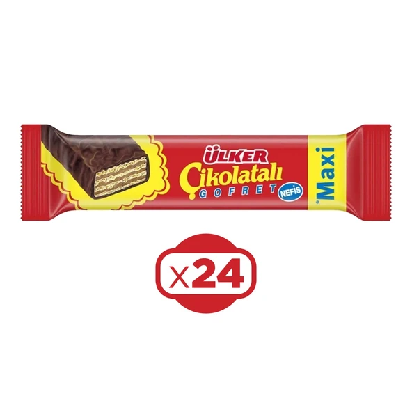 Ülker Çikolatalı Gofret Maxi 47 gr 24'lü Paket