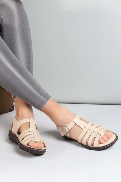 Hakiki Deri  Kadın Klasik Sandalet 952ZA21888-1 ürün görseli