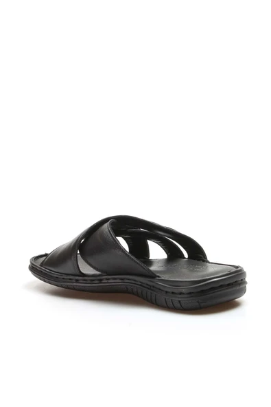 Hakiki Deri  Erkek Düz Terlik 952MA125 - Resim 3