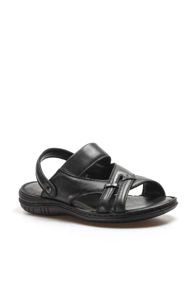 Hakiki Deri  Erkek Klasik Sandalet 952MA710 - 4